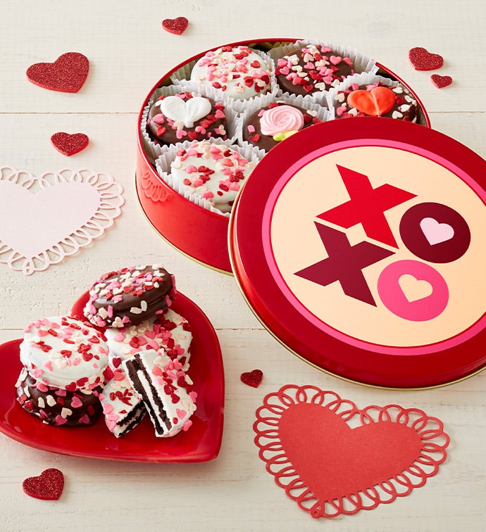 Hugs and Kisses Belgian Chocolate Covered Oreo® Tin